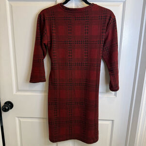 Women's Steve Madden Dress Size S Red Black Plaid